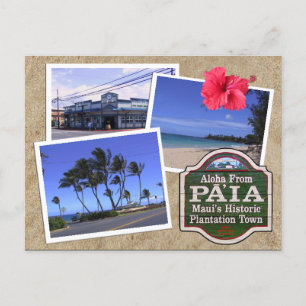 Aloha von Pa'ia Postkarte