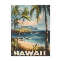 Aloha wartet auf einen Vintagen Hawaii