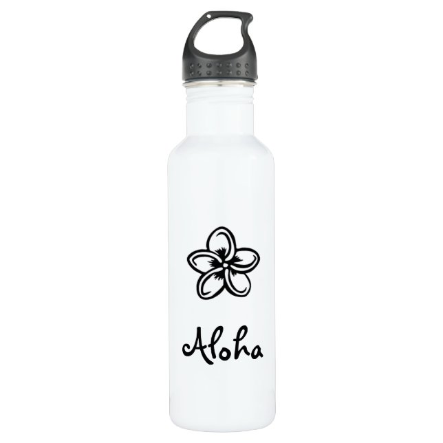 Aloha Water Edelstahlflasche (Vorderseite)