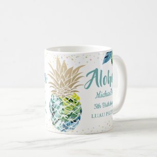 Aloha Watercolor Tropische Ananas Tasse