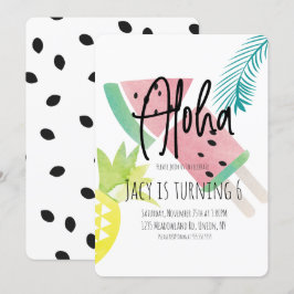 Aloha Watermelon Ananas Einladung