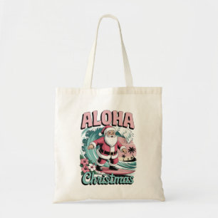 Aloha Weihnachten Hawaii Santa Surfen Tropisch  Tragetasche