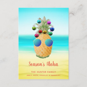 Aloha Weihnachtsananas der Saison Karte