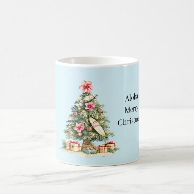Aloha-Weihnachtsbaum Kaffeetasse (Mittel)