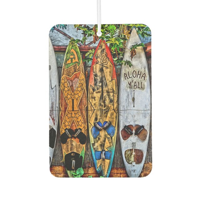 Aloha Yall Autolufterfrischer (Vorderseite)