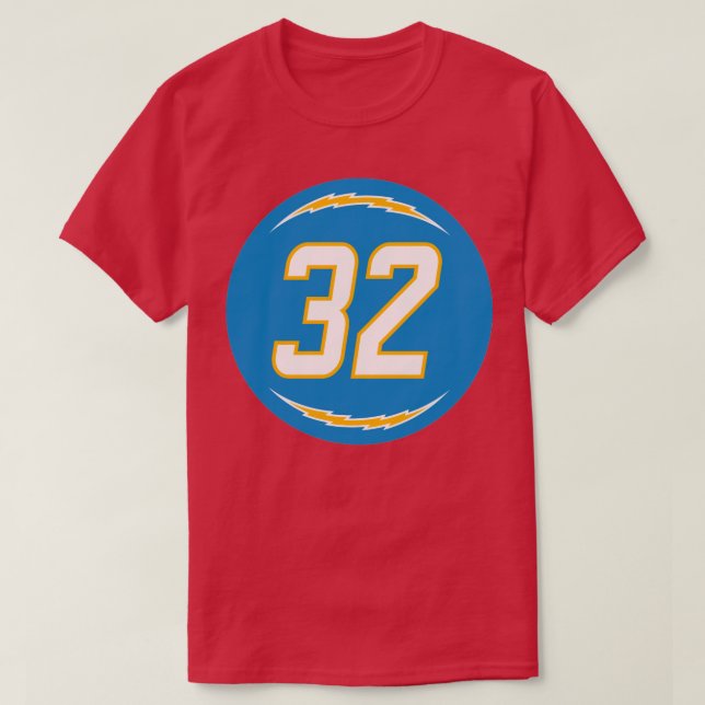 Alohi Gilman Number 32 Jersey Los Angeles Chargers T-Shirt (Design vorne)