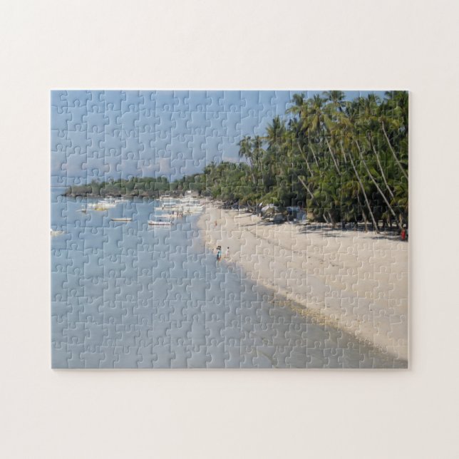 Alona Beach, Panglao Island, Bohol, Philippinen Puzzle (Horizontal)