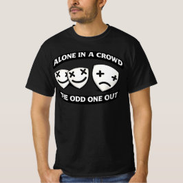 Alone In A Crowd Odd One Out Urban Graphic T-Shirt