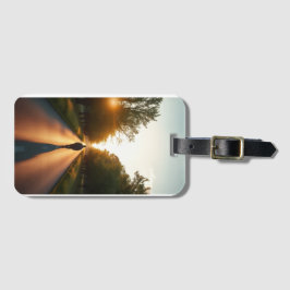  Alone on a Quiet Road – Minimal Luggage Tag Gepäckanhänger