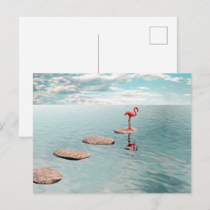 Alone – Stille Balance Postkarte