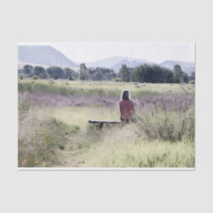 Alone Time Decoupage Seidenpapier