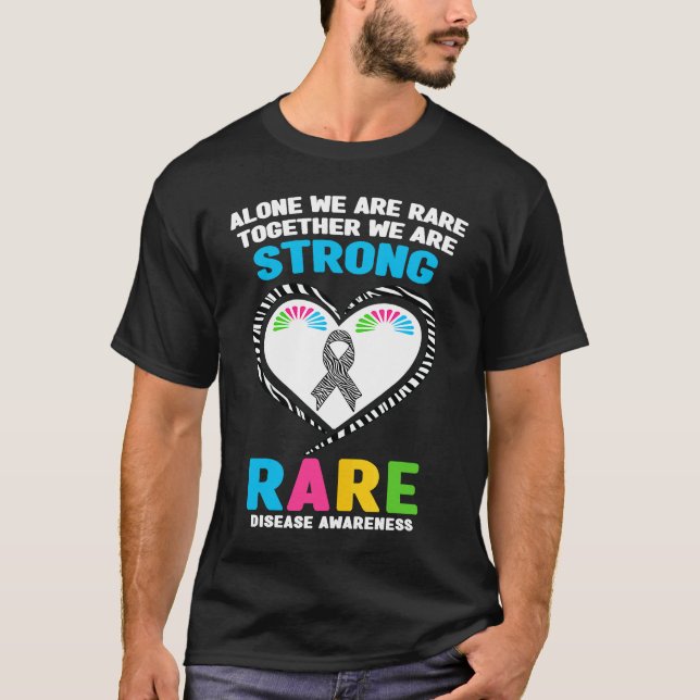 Alone We Are Rare Together We Are Strong Rare Dise T-Shirt (Vorderseite)