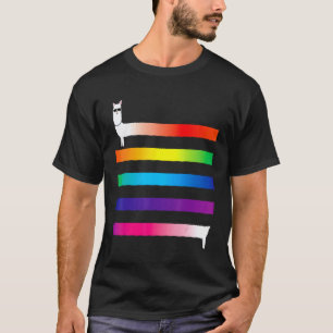Alongollamarainbow Entlang Einem Lama-Regenbogen f T-Shirt