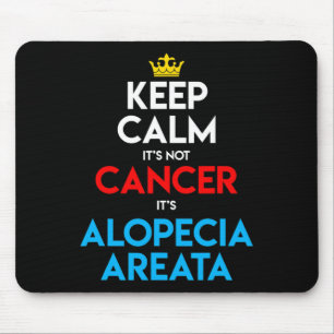 Alopecia Areata Awareness Haair Loss Kopf Behalt Mousepad