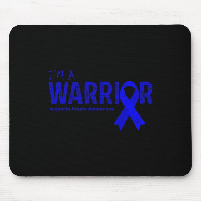 Alopecia Areata Bewusstseins-Krieger  Mousepad (Vorne)
