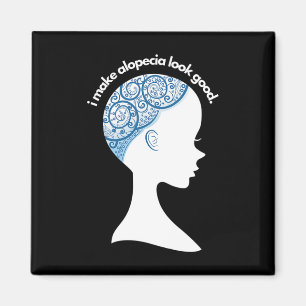 Alopecia Areata Geschenk - Haarausfall Aufmerksamk Magnet