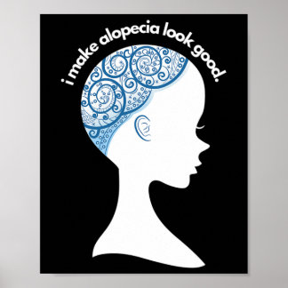 Alopecia Areata Geschenk - Haarausfall Aufmerksamk Poster
