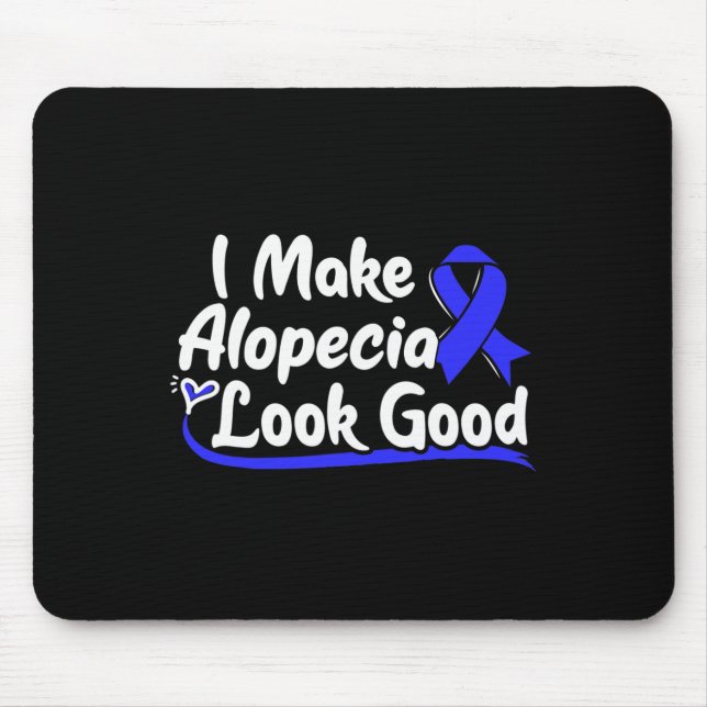Alopecia Areata Geschenk - Haarausfall-Bewusstsein Mousepad (Vorne)