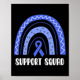 Alopecia Areata Sensibilisierung Rainbow Ribbon Un Poster