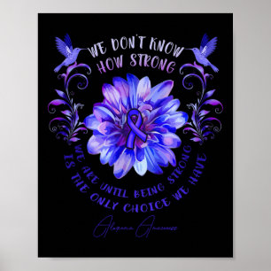 ALOPECIA AWARENESS Blume Wir wissen nicht wie star Poster