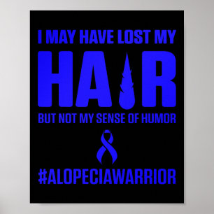 Alopecia Awareness Haarausfall Krieger Überlebende Poster