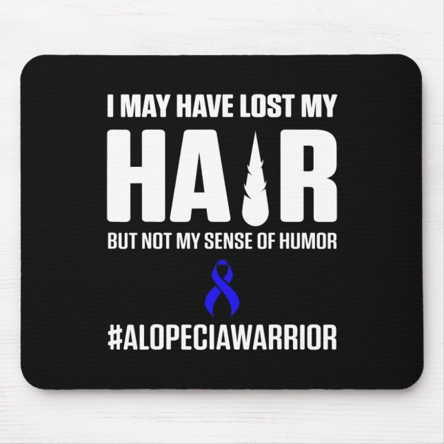 Alopecia Awareness Hair Loss Krieger Überlebende 3 Mousepad (Vorne)