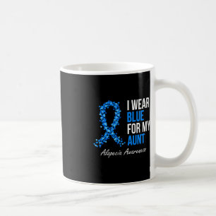 Alopecia Awareness Ich trage Blue für meine Tante Kaffeetasse