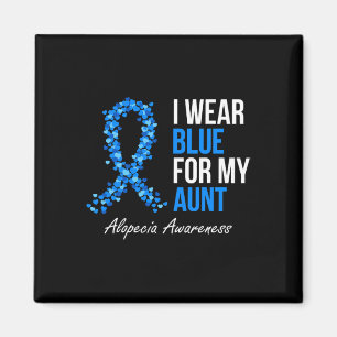 Alopecia Awareness Ich trage Blue für meine Tante Magnet