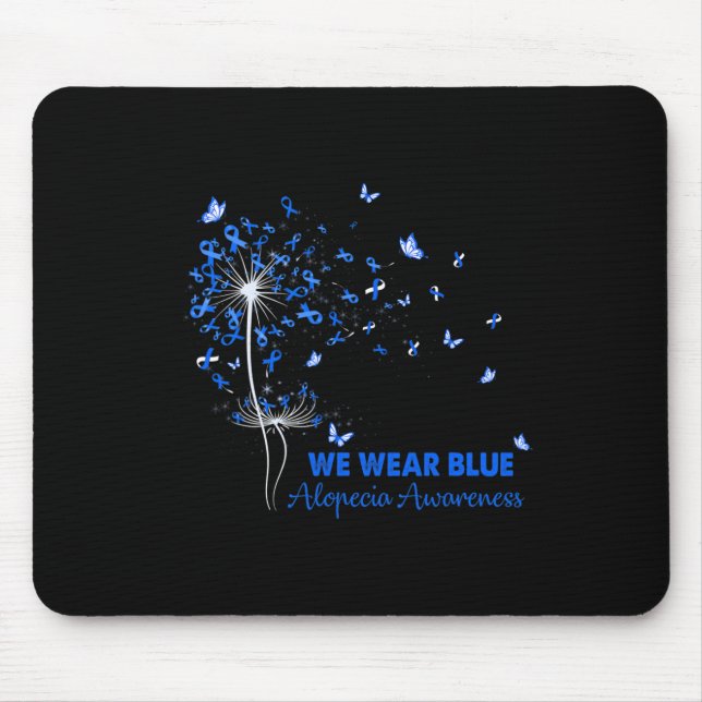 Alopecia Bewusstsein Glaube Hoffnung Liebe Dandeli Mousepad (Vorne)