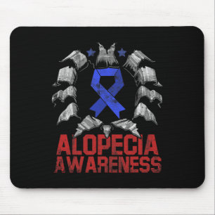 Alopecia-Bewusstsein Haarausfall Krieger Leben Übe Mousepad
