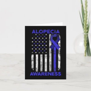 Alopecia-Bewusstsein Haarverlust Krieger Inspirier Karte