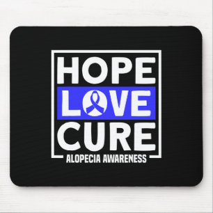 Alopecia Hope Liebe Heilung Alopezie Areata Awaren Mousepad