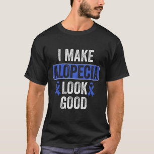 Alopecia sehen gut Haare verlieren Blue Ribbon Awa T-Shirt
