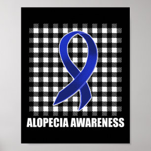 Alopecia Sensibilisierung Haarausfall Krieger USA  Poster