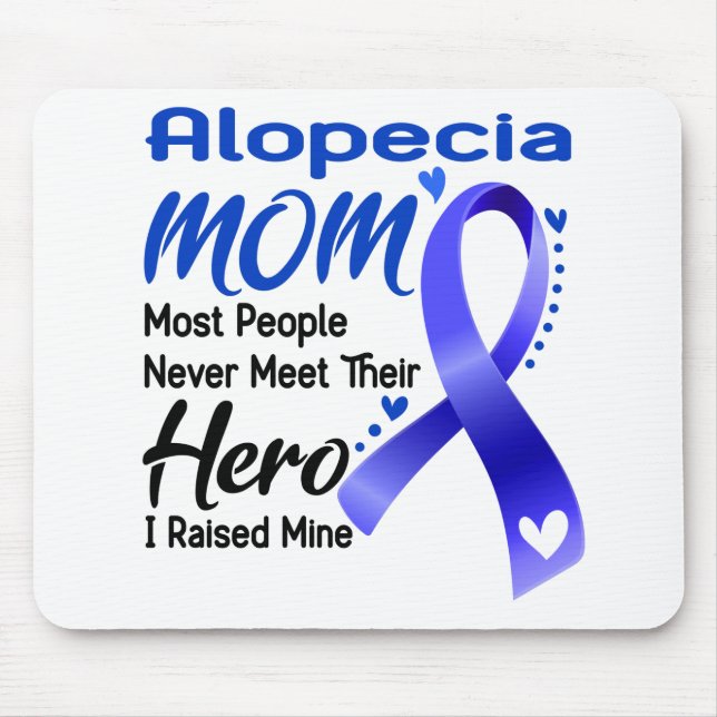 Alopecia Sensibilisierung Monat Band Geschenke Mousepad (Vorne)