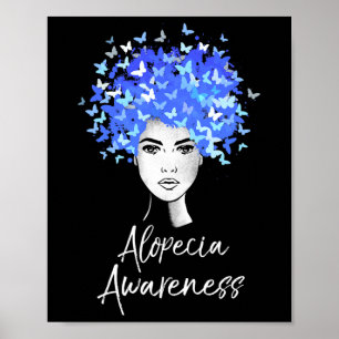Alopecia Sensibilisierung Schmetterlinge Geschenk Poster