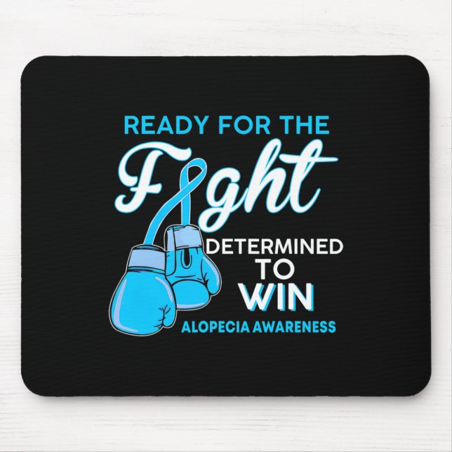 Alopezie Awareness Blue Butterfly bekämpfen Mousepad (Vorne)