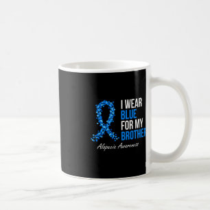Alopezie Awareness Ich trage Blau für meinen Brude Kaffeetasse