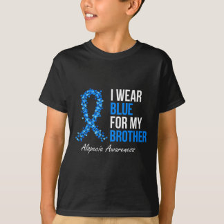 Alopezie Awareness Ich trage Blau für meinen Brude T-Shirt