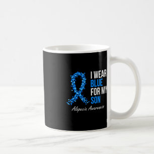 Alopezie Awareness Ich trage Blau für meinen Sohn  Kaffeetasse