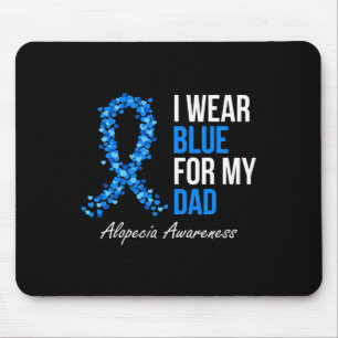 Alopezie Awareness Ich trage Blau für meinen Vater Mousepad