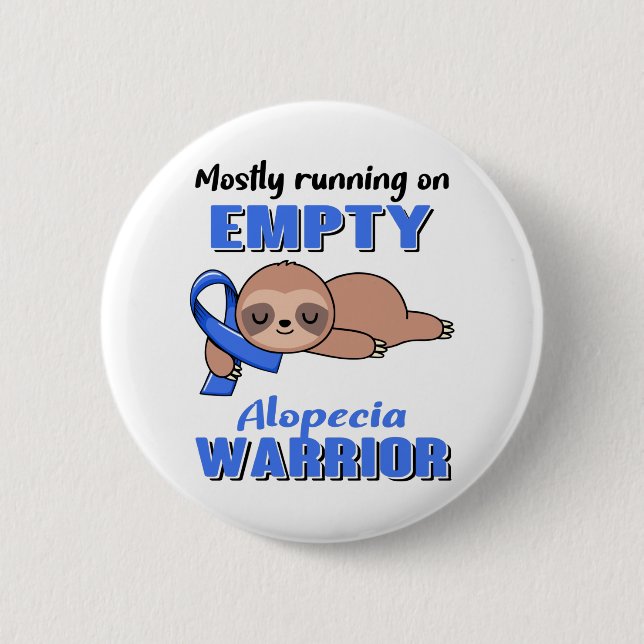 Alopezie Bewusstsein Button (Vorderseite)