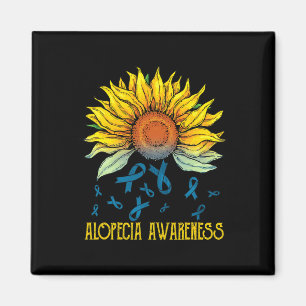 Alopezie Bewusstsein Sonnenblume Magnet