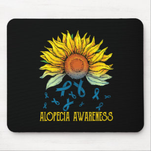 Alopezie Bewusstsein Sonnenblume Mousepad