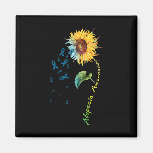 Alopezie Bewusstsein Sonnenblumen 1 Magnet