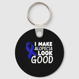 Alopezie gut aussehen Alopezie Krieger Schlüsselanhänger