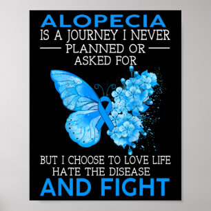 Alopezie ist eine Reise, die ich nie geplant Schme Poster