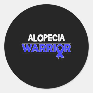 Alopezie Krieger Haarausfall Bewusstsein Band Runder Aufkleber
