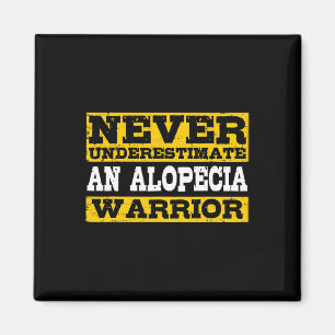 Alopezie Krieger unterstützen Haarausfall Bewussts Magnet