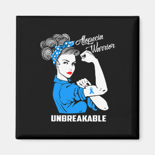 Alopezie Krieger Unzerbrechliche Alopezie Bewussts Magnet